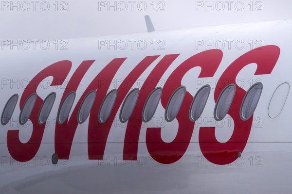 Swiss aircraft symbol photo, Zürich Kloten, Switzerland