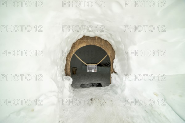 Igloo Suite, Igloo Lodge at Höfatsblick am Nebelhorn Station, near Oberstdorf, Allgäu Alps, Allgäu, Bavaria, Germany