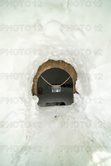 Igloo Suite, Igloo Lodge at Höfatsblick am Nebelhorn Station, near Oberstdorf, Allgäu Alps, Allgäu, Bavaria, Germany