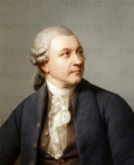 Portrait of Friedrich Gottlieb Klopstock, 1724 - 1803, German poet, digitally edited