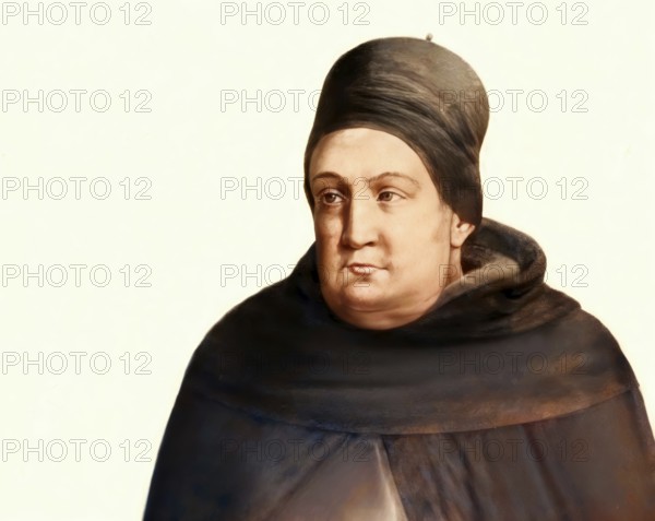 Thomas Aquinas, Thomas von Aquin, Tommaso d'Aquino, c.?1225 – 1274, Italian Dominican friar and priest, philosopher, theologian, and a jurist in the tradition of scholasticism, digitally edited
