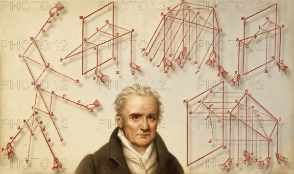 Gaspard Monge, Comte de Péluse, 1746 – 1818, French mathematician, elementary treatise on statics
