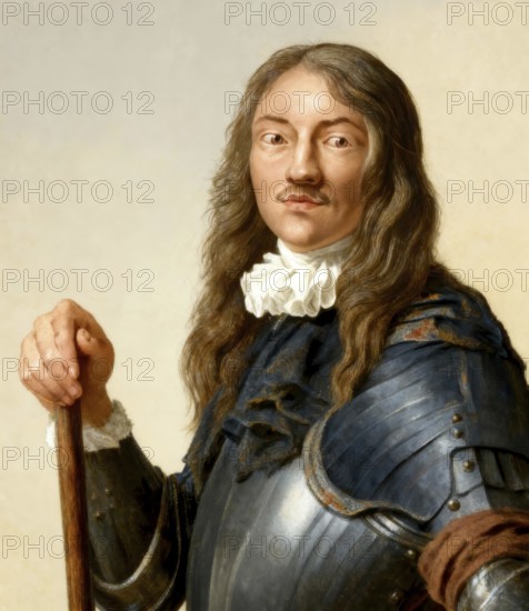 Portrait of Peter the Great, Peter I or Pyotr Alexeyevich Romanov, 1672-1725, Emperor of the Russian Empire, digitally optimized