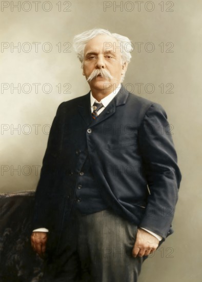 Gabriel Fauré, 1845 – 1924, French composer, digitally edited according to a photograph by Pierre Petit, 1905