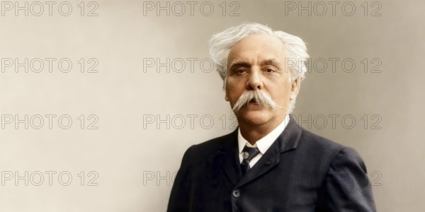 Gabriel Fauré, 1845 – 1924, French composer, digitally edited according to a photograph by Pierre Petit, 1905