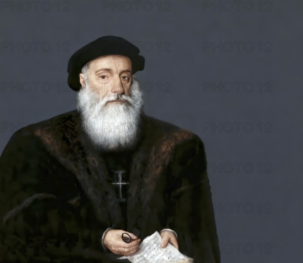 Vasco da Gama, c. 1460s – 1524, Portuguese explorer, digitally edited