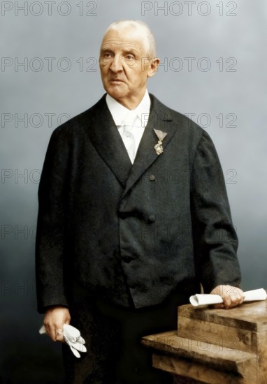 Portrait of Josef Anton Bruckner, 1824 – 1896, Austrian composer, digitally edited