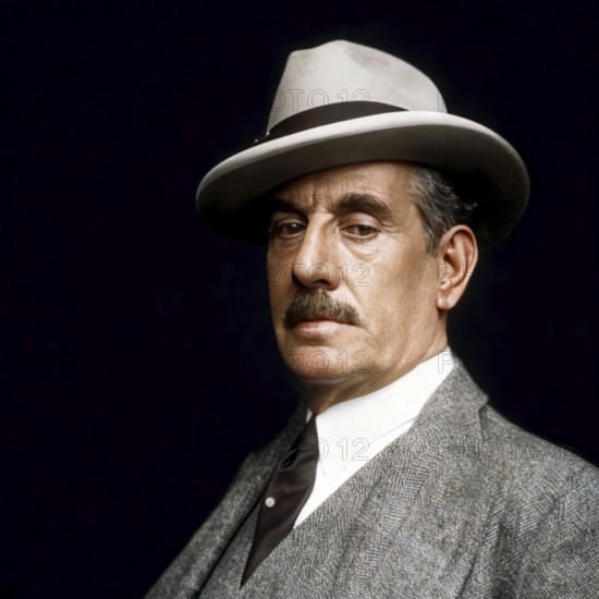 Giacomo Puccini, 1858 –1924, Italian composer, digitally edited according to a photograph by Wilhelm Willinger