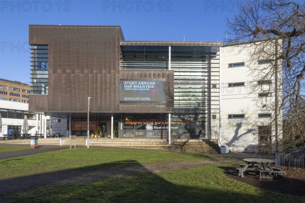 Student Services building, Whiteknights Campus, University of Reading, Reading, Berkshire, England, UK