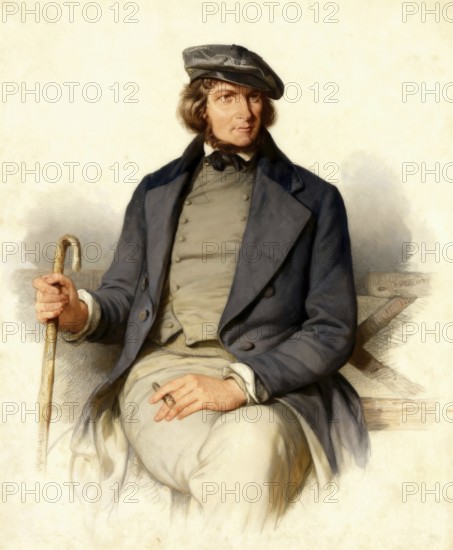 August Heinrich Hoffmann, Hoffmann von Fallersleben, 1798 –1874, German poet