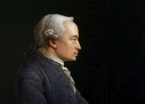 Immanuel Kant, 1724 - 1804, German philosopher of the Enlightenment, digitally altered