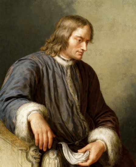 Portrait of Lorenzo I de Medici, or Lorenzo the Magnificent, 1449 - 1492, an Italian politician and town lord of Florence