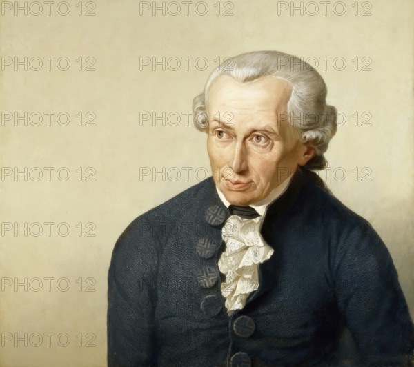 Immanuel Kant, 1724 - 1804, German philosopher of the Enlightenment, digitally edited according to Gottlieb Doebler