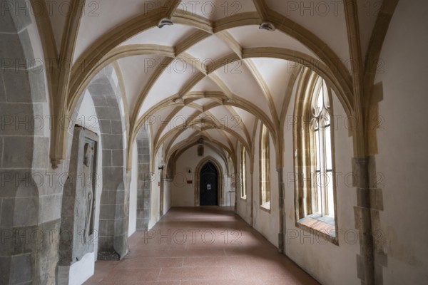 Cloister, Blaubeuren Abbey, Swabian Jura, Baden-Württemberg, Germany