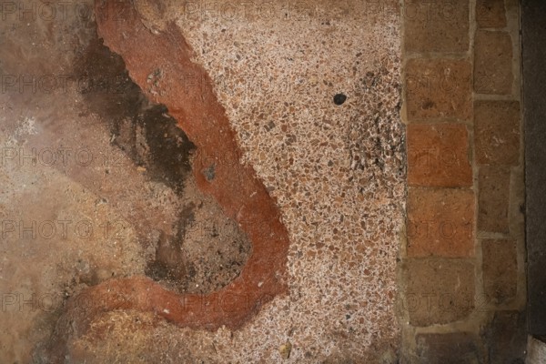 Floor, terrazzo, brick, choir room, Blaubeuren Abbey, Swabian Jura, Baden-Württemberg, Germany