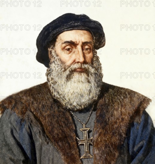 Vasco da Gama, c. 1460s – 1524, Portuguese explorer, digitally edited