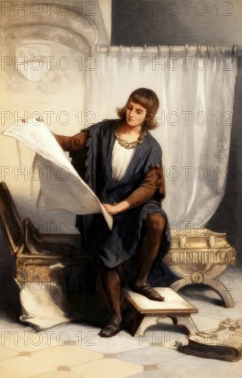 Marco Polo, c.?1254 –1324, an Italian merchant, explorer and writer, digital edited