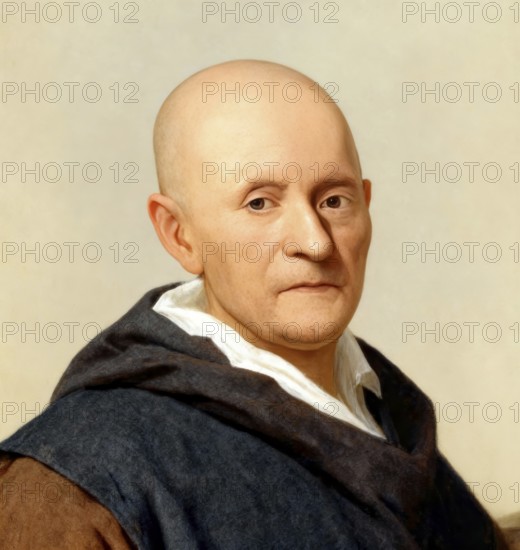 Portrait of Friedrich Gottlieb Klopstock, 1724 - 1803, German poet, digitally edited according to a painting by Johann Hieronymus Barckhan, 1807