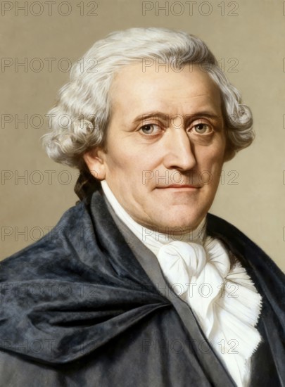 Portrait of Friedrich Gottlieb Klopstock, 1724 - 1803, German poet, digitally edited