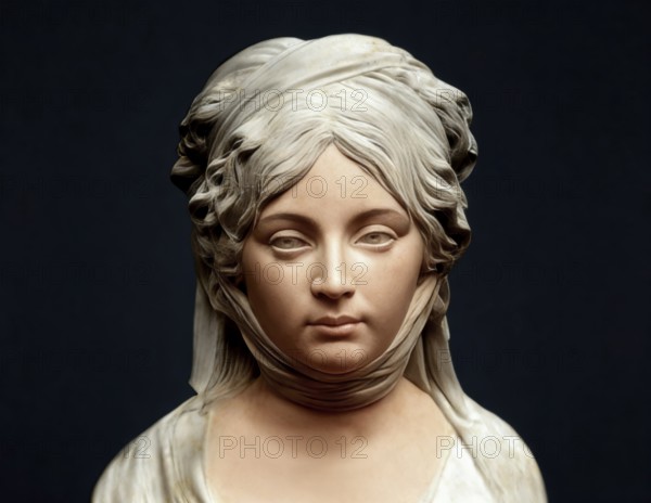 Louise of Mecklenburg-Strelitz, Luise Herzogin zu Mecklenburg - Strelitz, Luise Auguste Wilhelmine Amalie Herzogin zu Mecklenburg, Königin Luise, 1776 – 1810, Queen of Prussia as the wife of King Frederick William III, digitally edited after a bust by Johann Gottfried Schadow