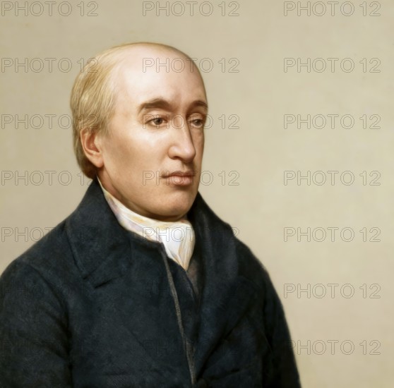 Portrait of James Hutton, 1726 – 1797, Scottish geologist, agriculturalist, chemical manufacturer, naturalist and physician, the Father of Modern Geology, digitally edited