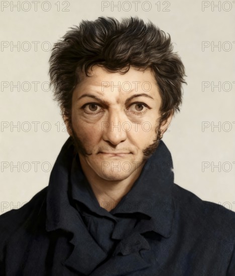 Ernst Theodor Amadeus Hoffmann, or E. T. A. Hoffmann, 1776 - 1822, German Romantic author of fantasy and horror, jurist, composer, music critic, and caricaturist, digitally edited