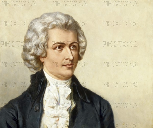 Wolfgang Amadeus Mozart, 1756 – 1791, composer of classical music, First Viennese School, digitally edited