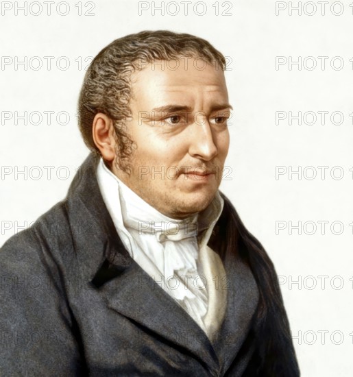 Johann Peter Hebel, 1760 - 1826, German poet, Protestant theologian and educator, Alemannic dialect poet, digitally optimized