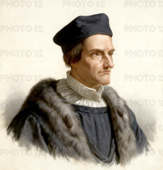 Johann or Johannes Geiler von Kaysersberg, 1445 - 1510, Swiss-born priest, popular German preacher of the 15th century