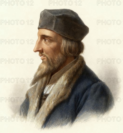 Jan Hus or Johannes Huss, ca. 1369 - 1415, Christian reformator