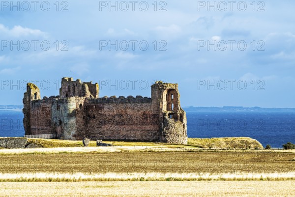 Ruins of Tantallon Castle, North Berwick, East Lothian, Scotland, UK