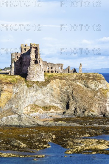 Ruins of Tantallon Castle, North Berwick, East Lothian, Scotland, UK