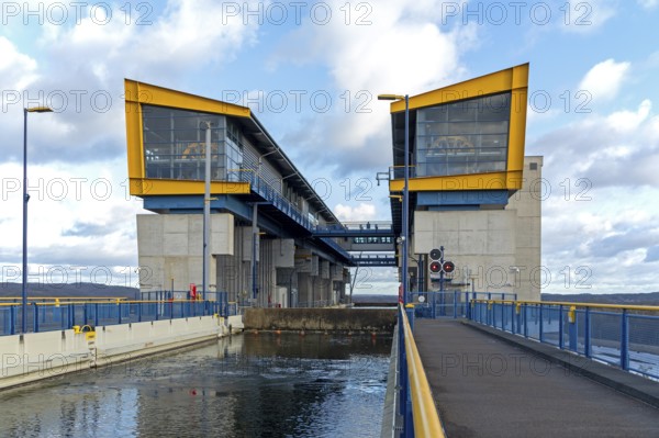 New boat lift, Niederfinow, Brandenburg, Germany