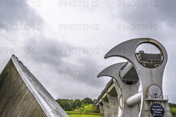 Falkirk Wheel, Forth and Clyde Canal, Falkirk, Scotland, UK