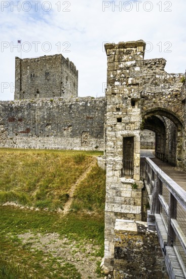 Ruins of Portchester Castle, Portchester, Fareham, Hampshire, UK