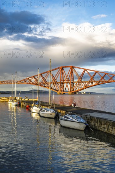 Forth Bridge, Queensferry Crossing, Forth Estuary, Scotland, UK