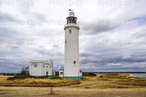 Hurst Point Lighthouse and Hurst Castle, Hurst Spit, Milford on Sea, Lymington, Hampshire, UK