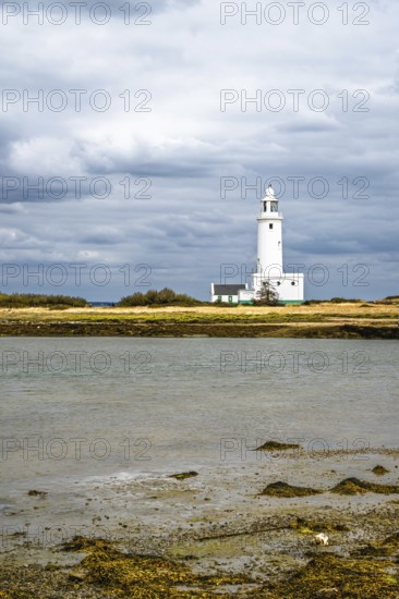 Hurst Point Lighthouse and Hurst Castle, Hurst Spit, Milford on Sea, Lymington, Hampshire, UK