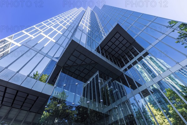 Scenic Vancouver financial district skyline in the city downtown near Robson square