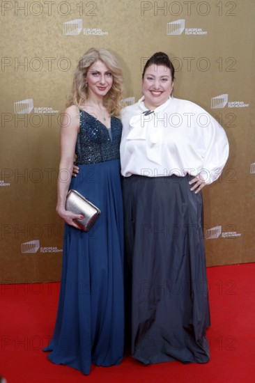 Meltem Kaptan and Derya Kaptan arriving for the European Film Awards at the House of World Cultures in Berlin on 17.01.2026