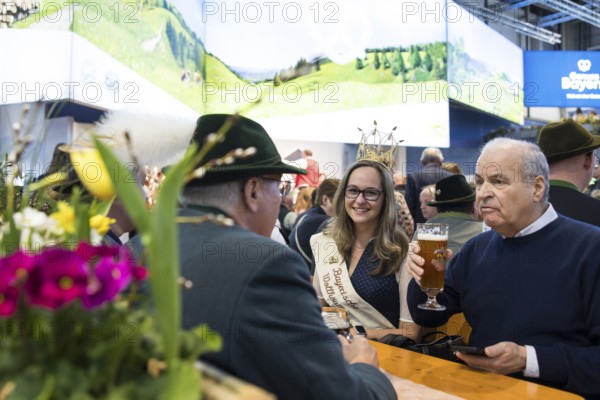 The Bavarian Wool Queen in the Hall of Bavaria at the Green Week at the exhibition center in Berlin on 16.01.2026. The Agricultural and Food Industry Fair will take place from January 16-25, 2026