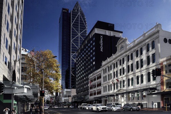 Britomart area with modern skyscrapers and urban flair, Auckland, null, New Zealand