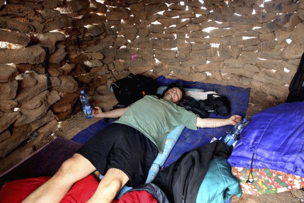 Simple place to sleep in a hut in Erta Ale Camp, Erta Ale, null, Ethiopia