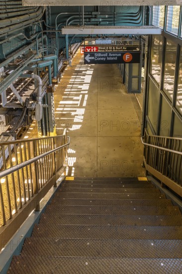 W 8 St-NY Aquarium Station, Brooklyn, New York, USA