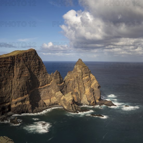 Sunset, volcanic peninsula, Ponta de São Lourenço, Ponta de Sao Lourenco, rocky coast, Punta de San Lorenzo, Madeira, Portugal
