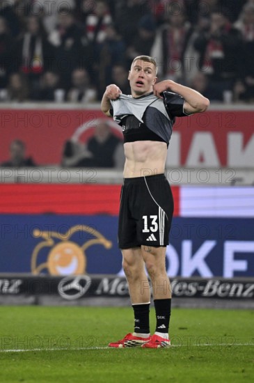 Rasmus Kristensen Eintracht Frankfurt SGE (13) disappointed MHPArena, MHP Arena Stuttgart, Baden-Württemberg, Germany