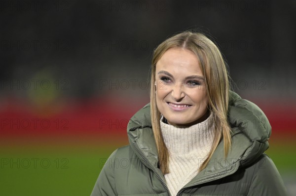 SKY presenter reporter Nele Ocik formerly Schenker portrait laeschels MHPArena, MHP Arena Stuttgart, Baden-Württemberg, Germany