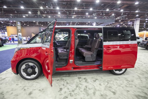 Detroit, Michigan USA - 14 January 2026 - The VW ID Buzz on display at the Detroit Auto Show