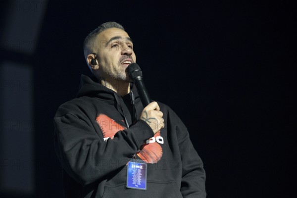 BUSHIDO, (aka Anis Mohamed Youssef Ferchichi), Rap, Alles wird gut Tour 2026, live on 12 January, 2026, Uber Arena, Berlin, Germany < english> BUSHIDO, Rap, Alles wird gut Tour 2026, live on January 12, 2026, Uber Arena, Berlin, Germany