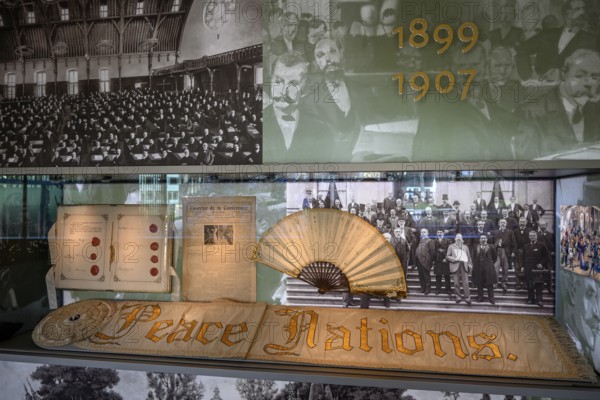 Exhibits in the Peace Palace Museum, Peace Palace, The Hague, South Holland Province, Netherlands
